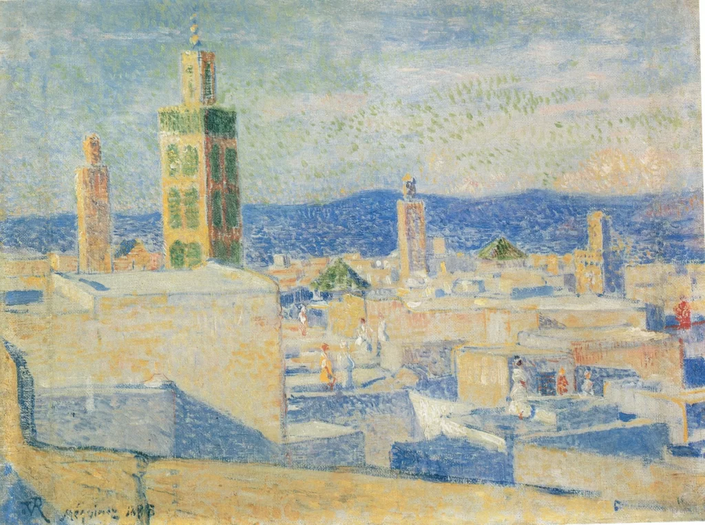 Th. Van Rysselberghe, Vue de Meknès (1888), huile sur toile, Collection privée.